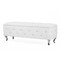 Baxton Studio Seine White Leather Contemporary Storage Ottoman 112-6001 - alternate 1